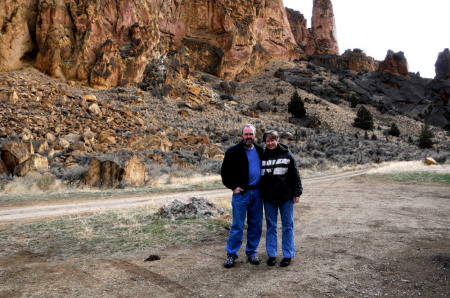 Nila and I at Leslie Gulch