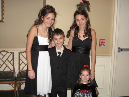 Our kids at their Grandfather's wedding Dec.08