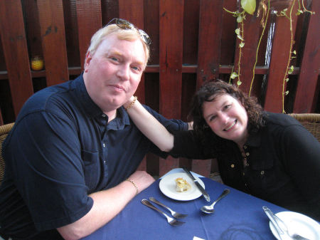 Candi and Craig at Madame Janette's in Aruba