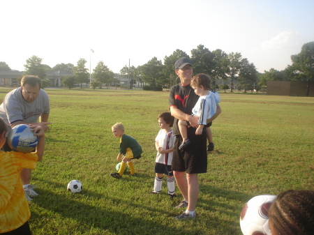 Mateo's first soccer practice