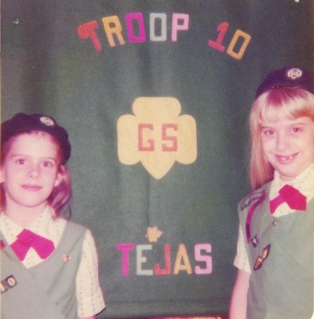 Sarah and Carol Ann, Girl Scouts Troop 10.