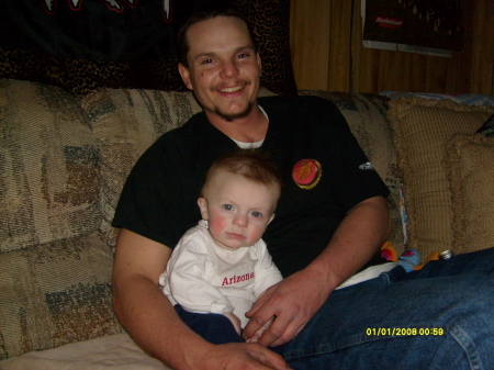 My son, Adam and grandson  Jared