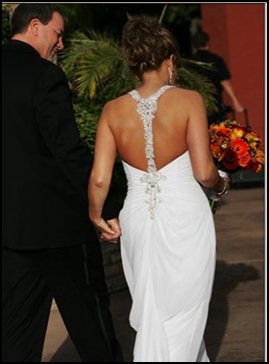 The back of the dress