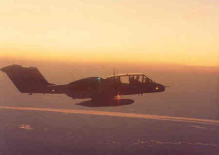 OV 10 with Mekong in Background April 1975