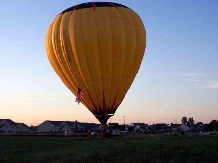 Hot Air Ballon Landing