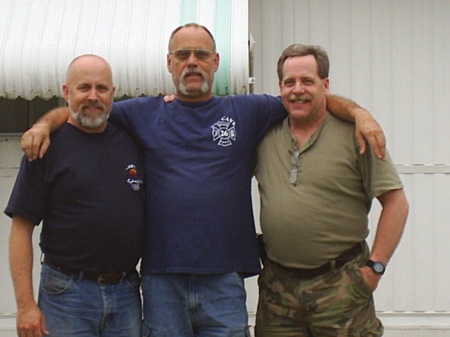 My husband Dale, his brothers Jay and Doug.