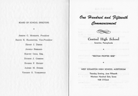 1967 Commencement Page 1