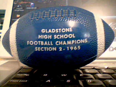 souvenir football from 1965 playoffs