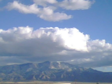 Sandia Mtn and Majestic Cloud