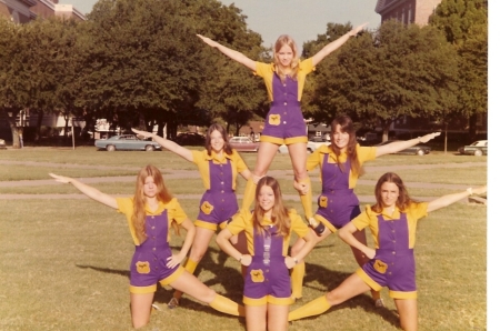 Varsity cheerleaders 1976