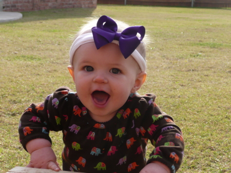 My 8 month old granddaughter - Jocelyn