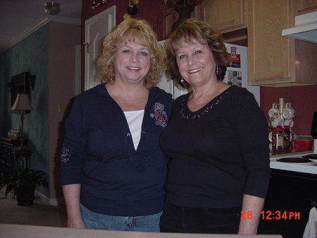 Joyce with sister Doreen