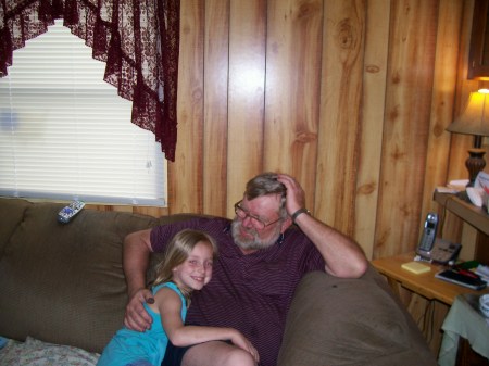 Husband Jon and Granddaughter Skylar
