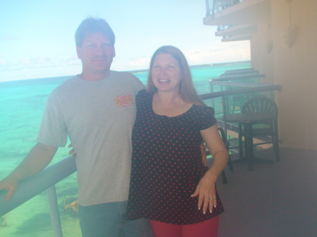Frosty and I in the Bahamas..sorry bad picture