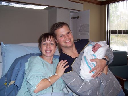 Greg, Leah, and Baby Xan