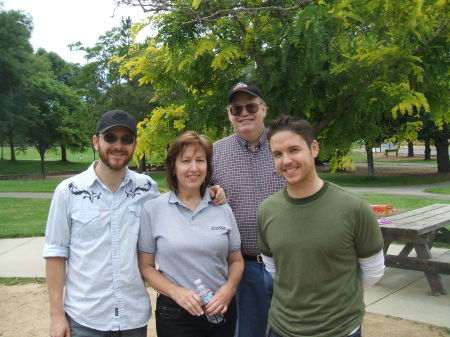 The Hughes Family and My husband, Joe