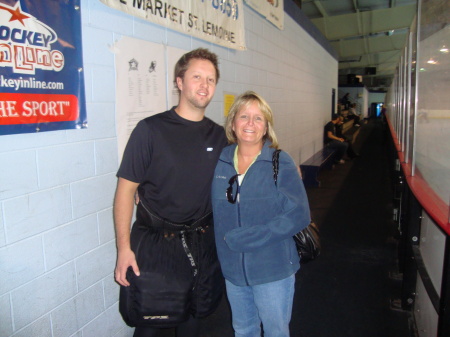 Tyler and Tammy at Shippensburg Hockey Game