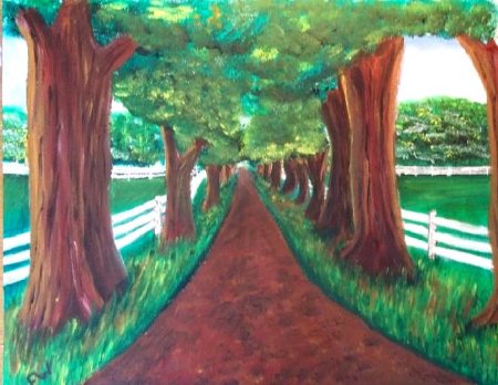 "Dirt Road" another one of my oil paintings.