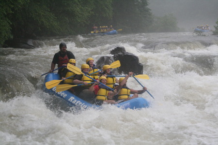 Whitewater rafting