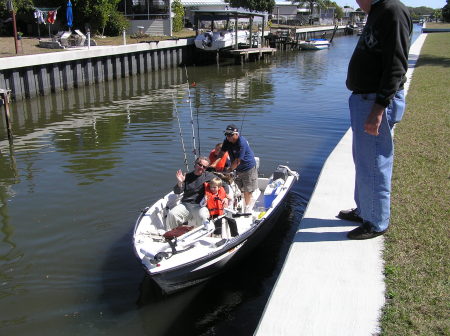 Grandpa & boys going fishing