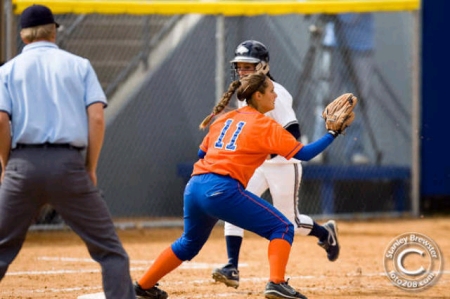 ASh playing ball for Boise State Univ
