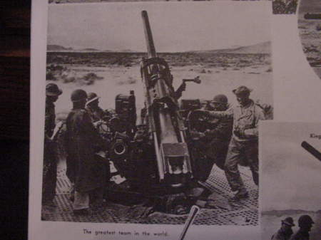 90 MM gun being fired