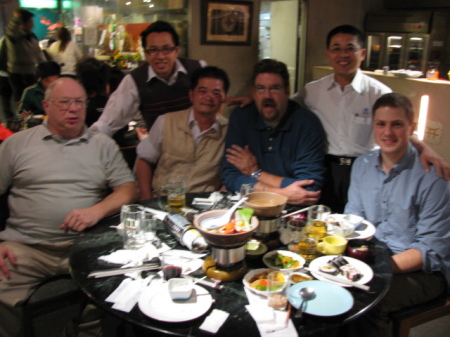 Dinner with my customers and Factory owners