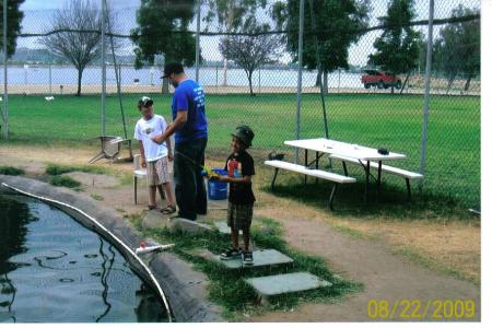 Mart took his brothers fishing