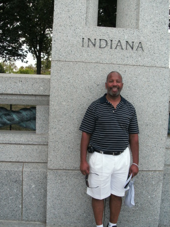 At the WWII memorial