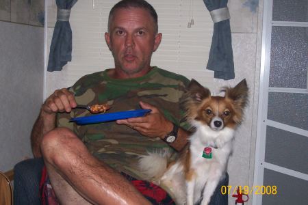 JOHNNY AND MY PAPILLON (BUSTER)