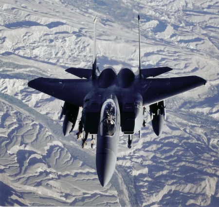 F-15 in flight