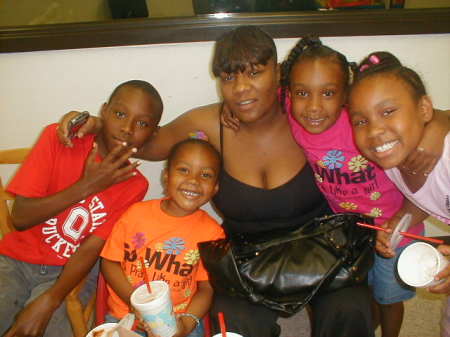 Me and my nieces and nephew