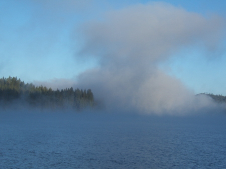 Bass Lake Steam Cloud