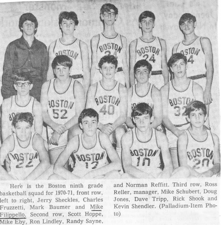 Boston Jr High Basketball c1969