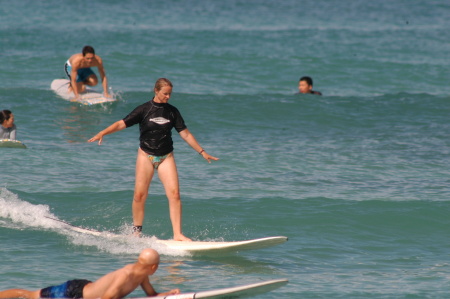 surfing in Waikiki