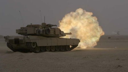 M11A2 Abrams Tank live fire