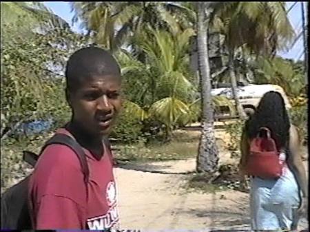 Hanging out with my son and my Girl in Belize