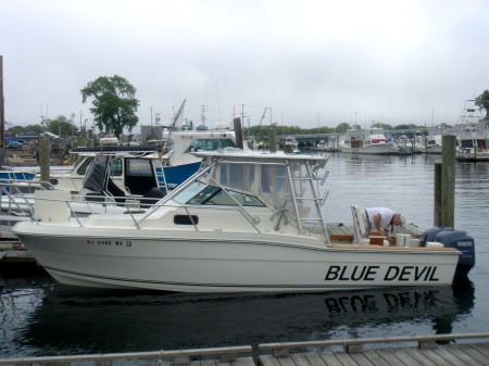 My boat the Blue Devil