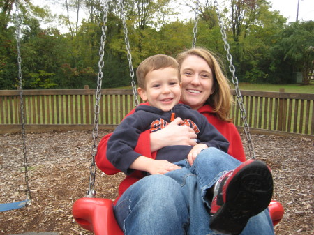 Gracie and her little boy Caleb.