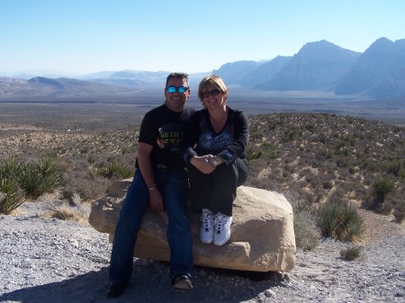 Resting our asses in the Nevada Dessert