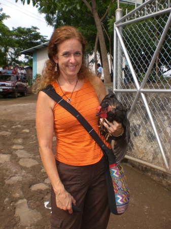 Kathy and friend in El Recreo