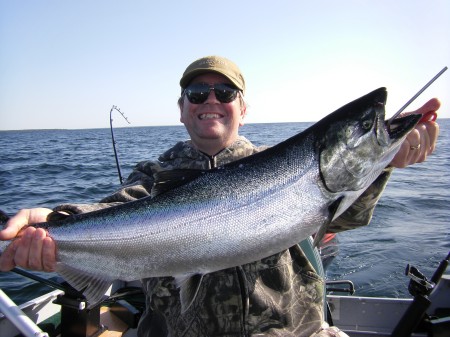 King salmon out of Lake Michigan 7-13-09