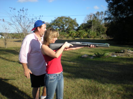 Brother Bill and I out shooting for the day.