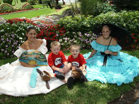 Grandsons at Cypress Gardens