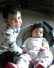 grandson Mateo & granddaugter Soraya