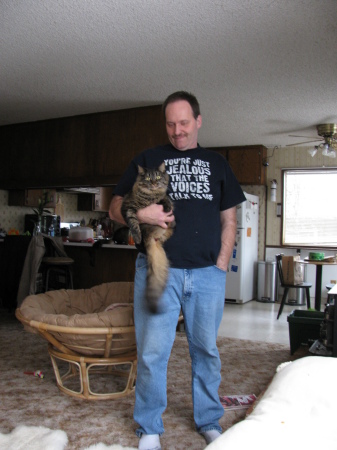 With one of my cats early 2009