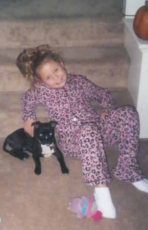 Taylor and Buster our Dog chillin 2008....