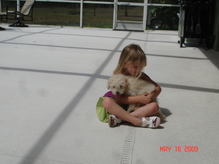 Delaney and the Goldendoodle