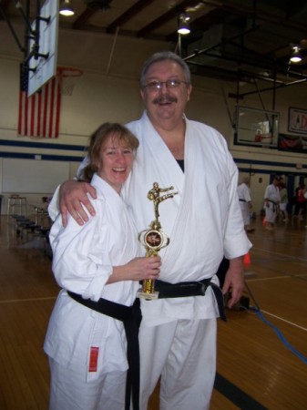 Gold Trophy in sparring (fighting) and Sensei