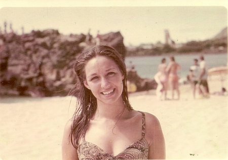 Kathi at 19 in Hawaii